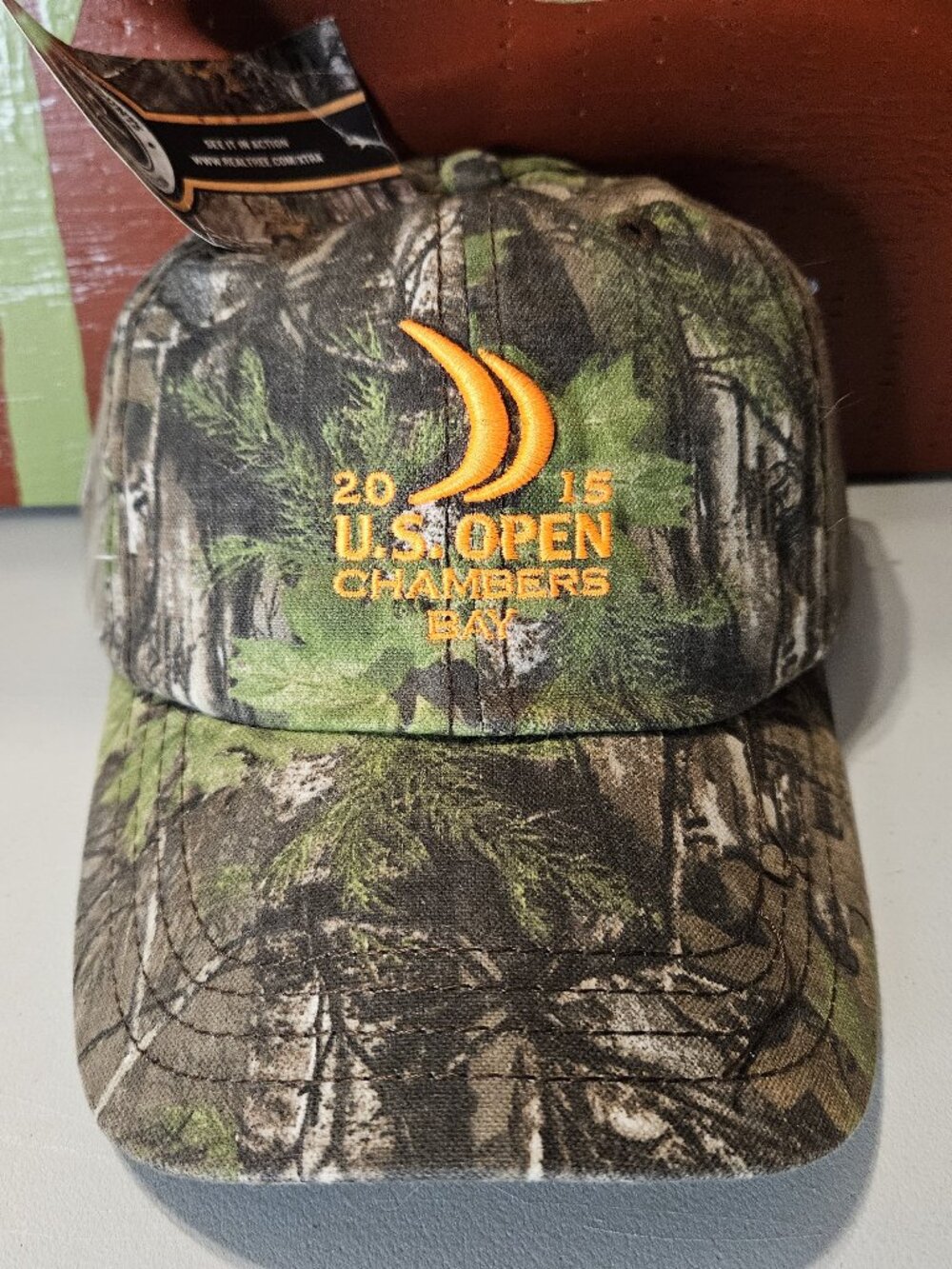 NWT U.S. Open Chambers Bay USGA 2015 Hat Realtree Xtra Imperial Camo Hat NEW